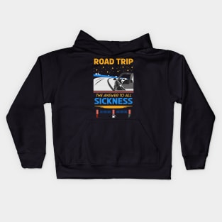 Retro Road trip the answer to all sickness 03 Kids Hoodie